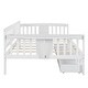 preview thumbnail 8 of 7, Full size Daybed Wood Slat Support with Two Drawers and Rails in Three Sides