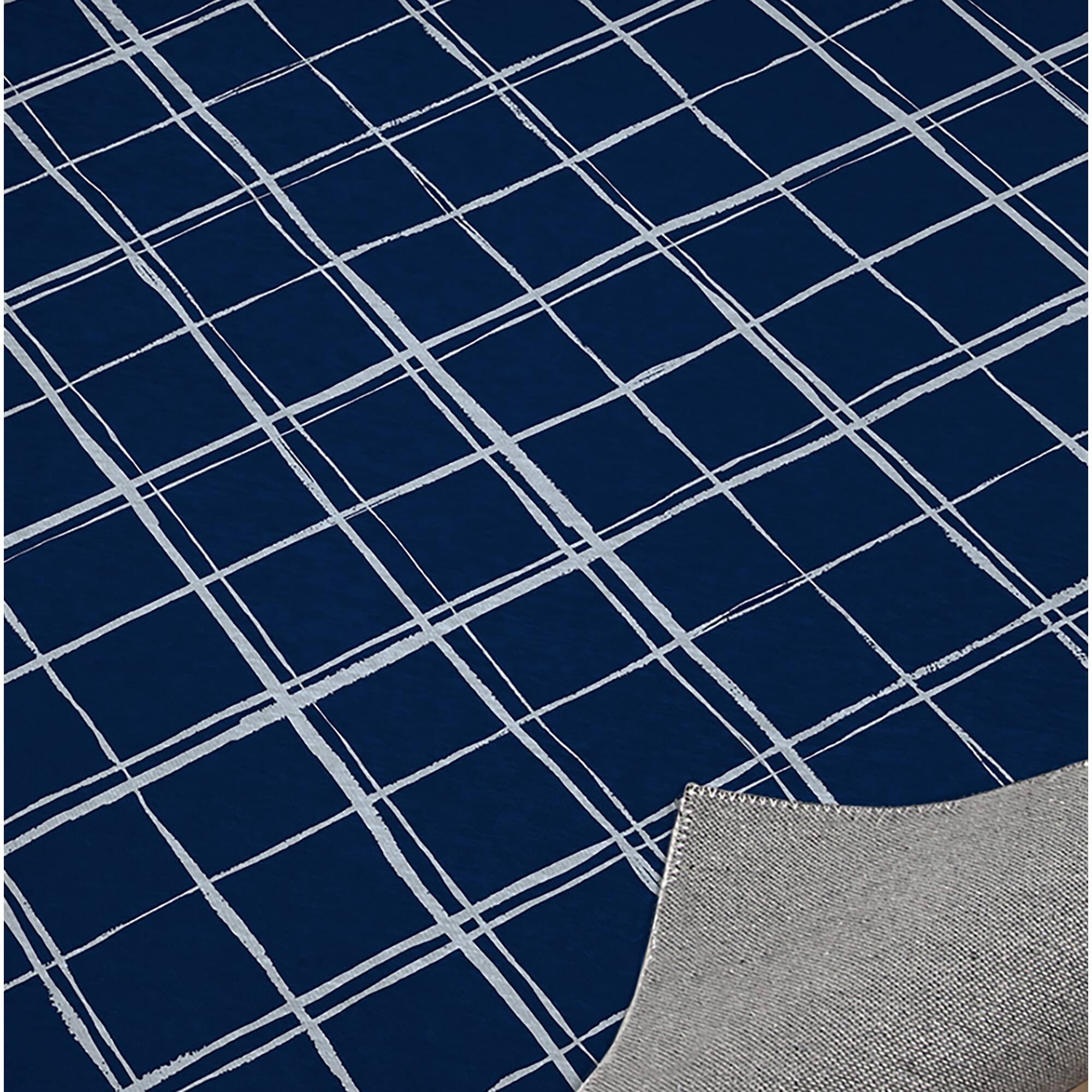 PANES NAVY Kitchen Mat By Kavka Designs Bed Bath & Beyond 31888860