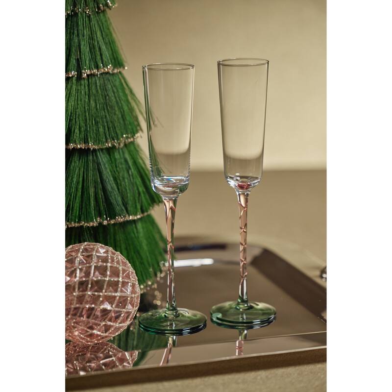 Sachi Champagne Flutes, Set of 6