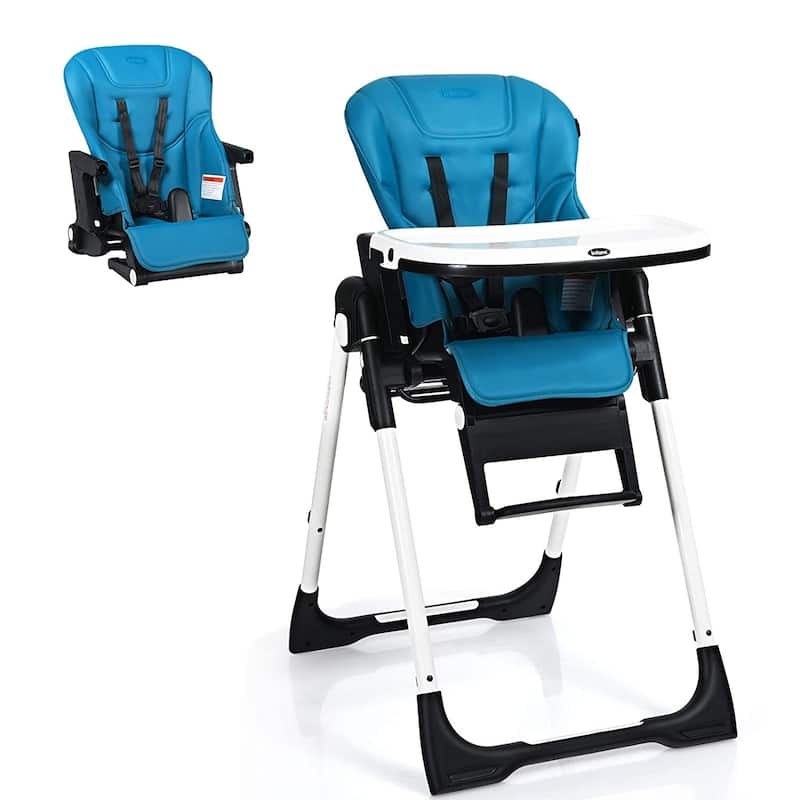 4 in 1 High Chair-Booster Seat with Adjustable Height and Recline - 21 x 28 x 41 inch (MAX)