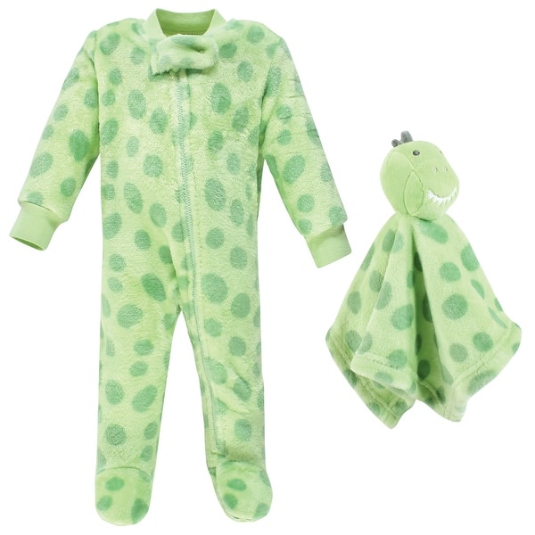 slide 1 of 1, Hudson Baby Infant Boy Flannel Plush Sleep and Play and Security Toy, Trex 0-3 Months - Trex