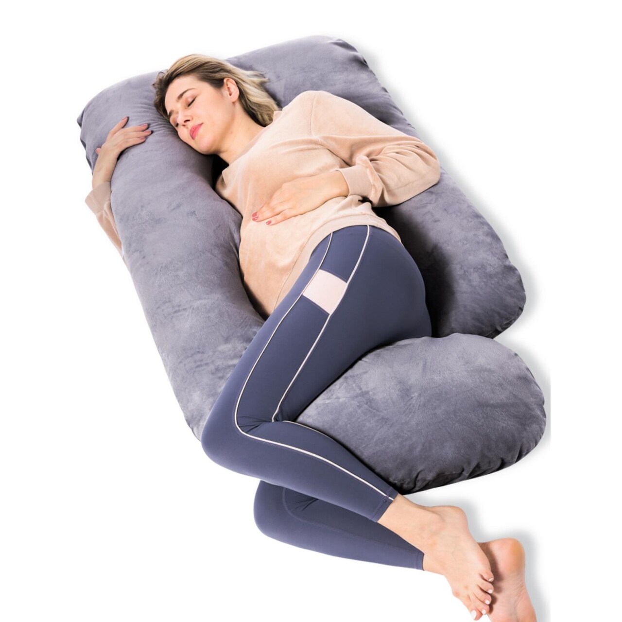 Momcozy Pregnancy Pillow 57 Maternity Pillow for Sleeping Gray Bed Bath Beyond 41241725