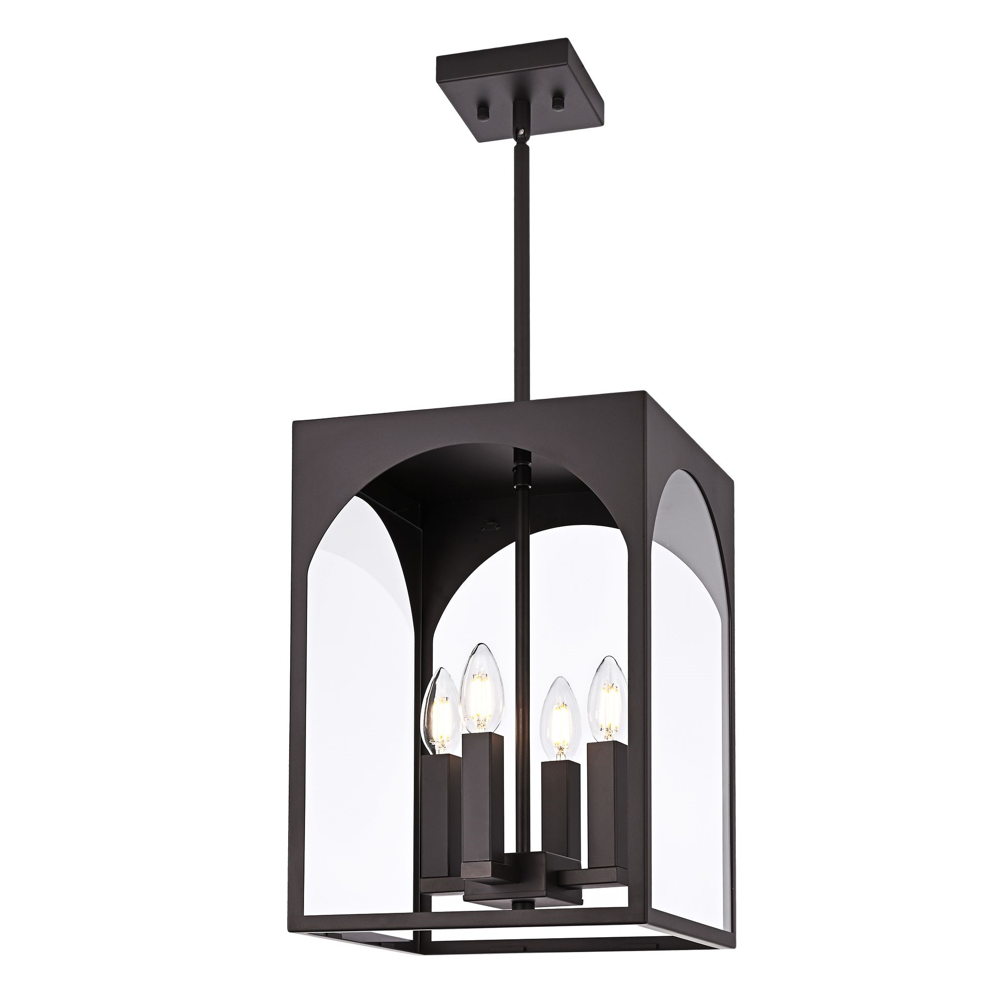 Large Outdoor Pendant Light Fixtures 4-Light