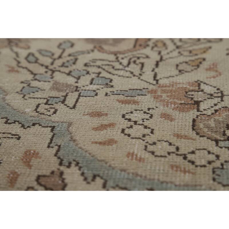 Tabriz Persian Area Rug Hand-Knotted Traditional Wool Carpet - 6'5"x 9'1"