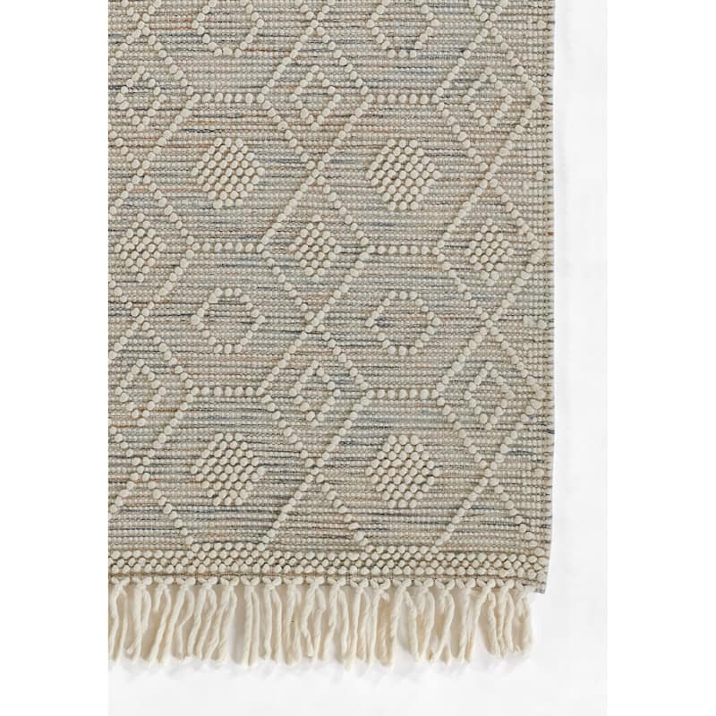 Momeni Boulder Hand Woven Wool and Cotton Geometric Area Rug