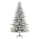 preview thumbnail 83 of 131, Glitzhome 6FT/7.5FT/9FT/11FT Snow Flocked Pre-lit Artificial Fir Christmas Trees