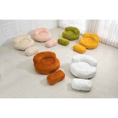 High Back Bean Bag Chair plush for Adults Lazy lounger Couch