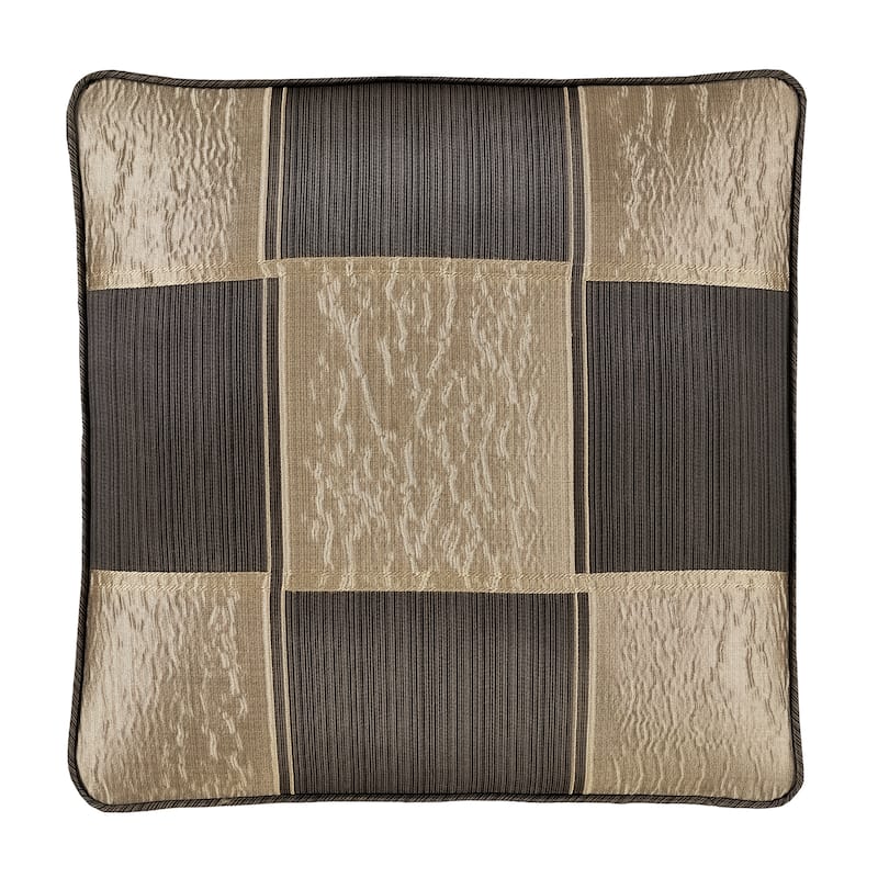 J. Queen New York Brando Bronze 18" Square Decorative Throw Pillow