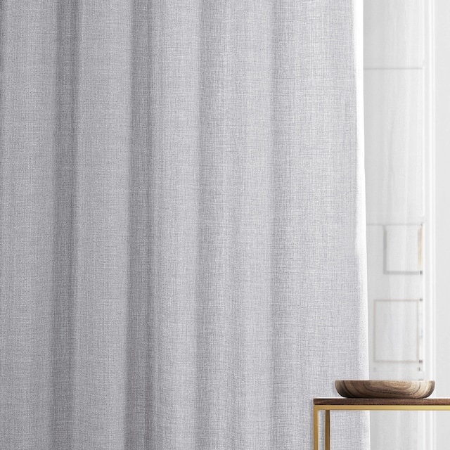 Exclusive Fabrics Italian Faux Linen Curtain (1 Panel)