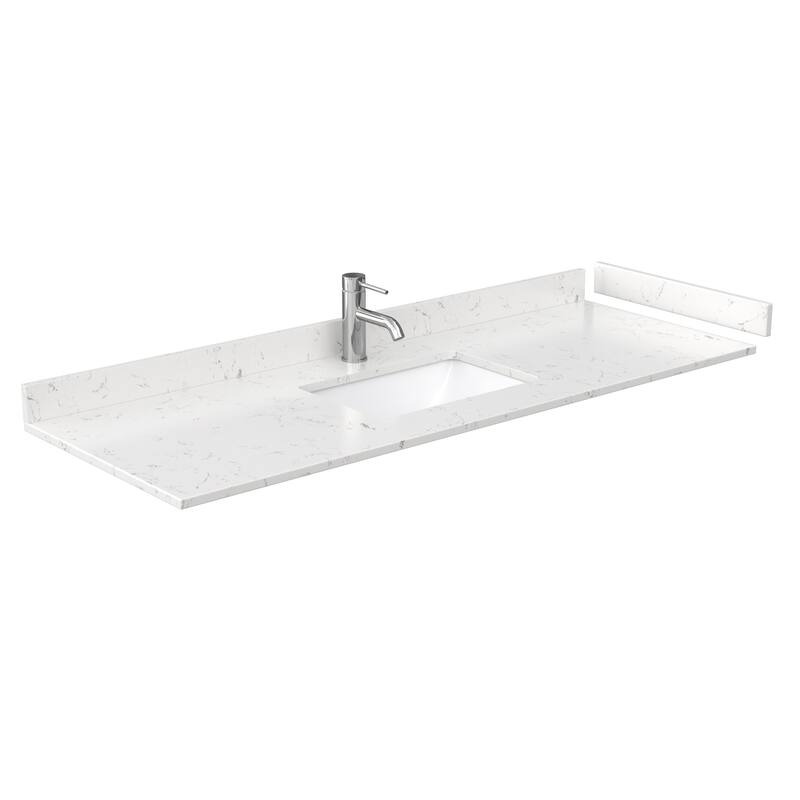 Icon Single Vanity Set, Cultured Marble Top, No Mirror