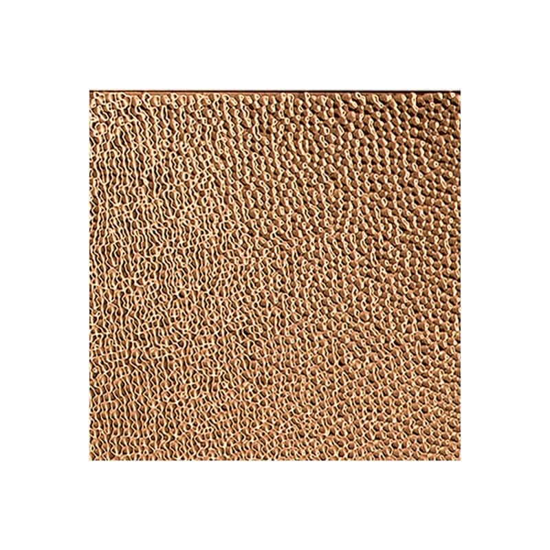 FASÄDE Hammered 4-foot x 8-foot PVC Wall Panel in Polished Copper - Sample