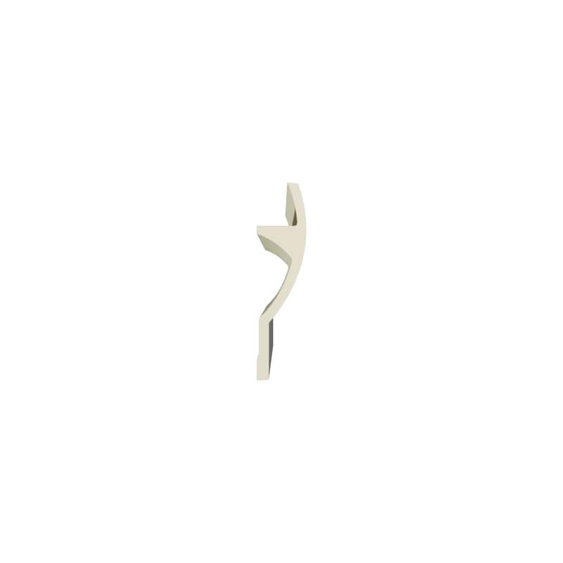 11"H x 2 3/4"P x 96"L Faline Crown Moulding - 1-Pack