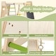 preview thumbnail 6 of 6, EROMMY Indoor Jungle Gym for Toddlers, 9-in-1 Wooden Climbing Set with Slide, Swing, Rock Wall, and Monkey Bars - Macaron