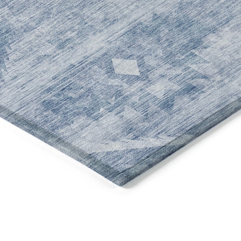Machine Washable Indoor/ Outdoor Chantille Boho Tribal Rug