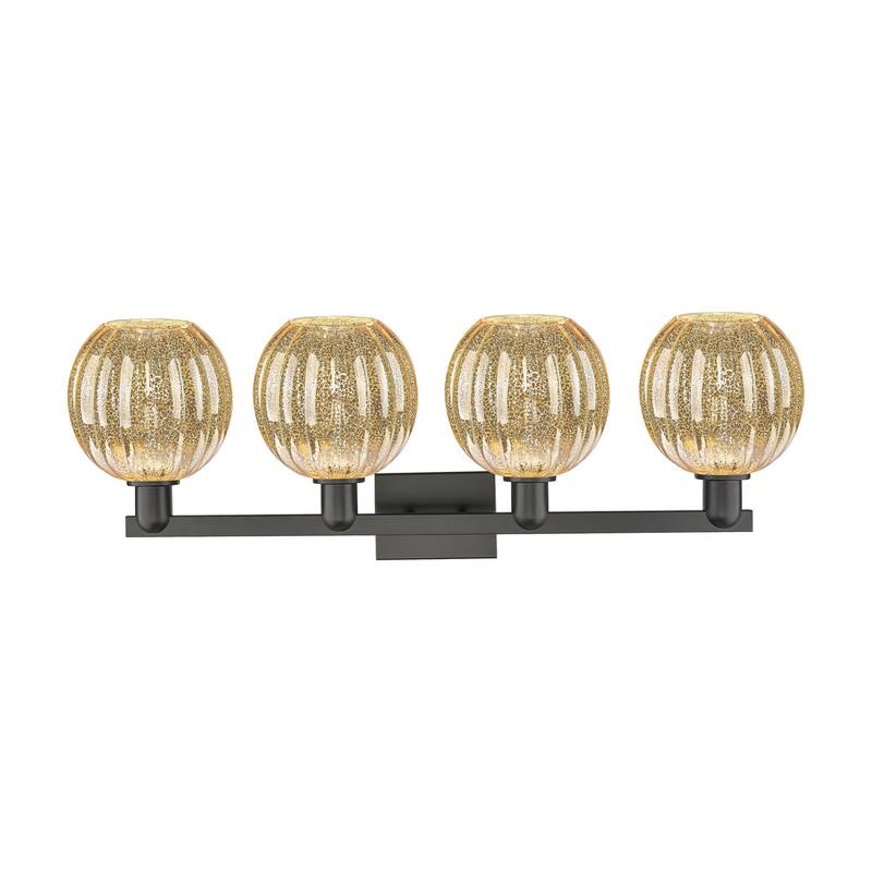 Innovations Lighting Downtown Urban - Preston - 4 Light 36" Globe Shade Bath Vanity Light