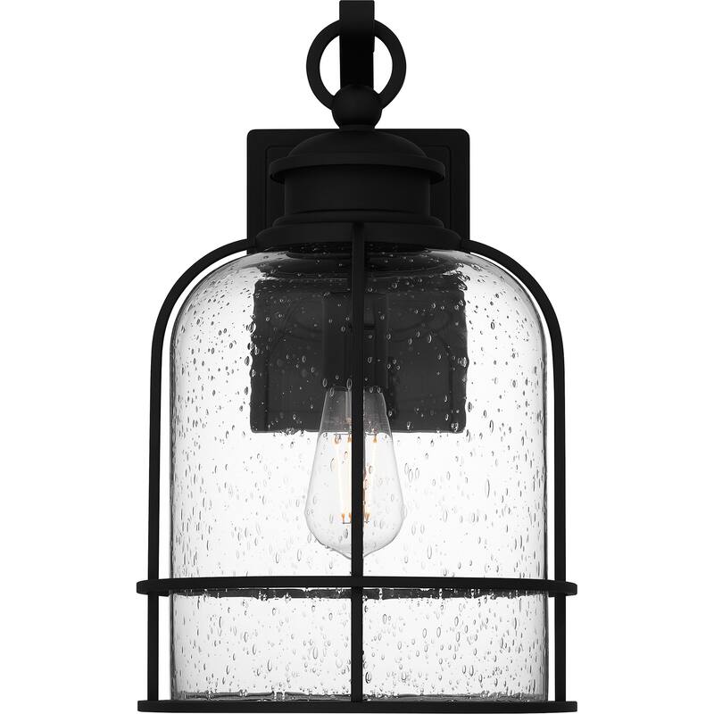 Bowles 1-Light Earth Black Outdoor Wall Lantern
