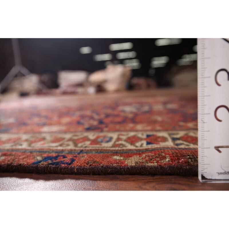Malayer Antique Persian Runner Rug Handmade Wool Carpet - 3'1" x 13'3"