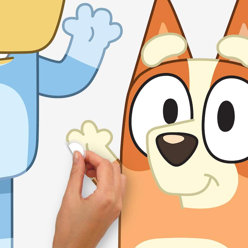 RoomMates Bluey and Bingo Character Blue Wall Decals