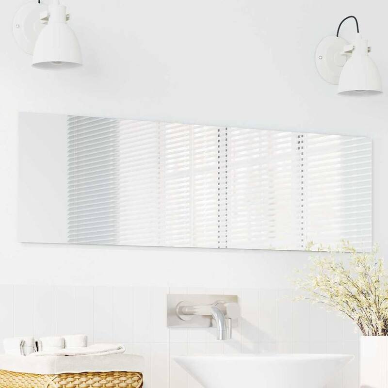 vidaXL Wall Mirror Square 15.75 x 15.75 in Tempered Glass