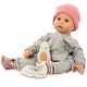 preview thumbnail 1 of 3, Gotz Cookie 19" Soft Baby Doll in Grey Outfit w/ Blue Sleeping Eyes
