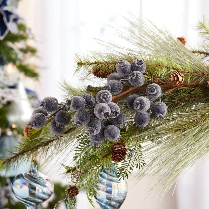 Beaded Berry Spray (Set of 6) - N/A