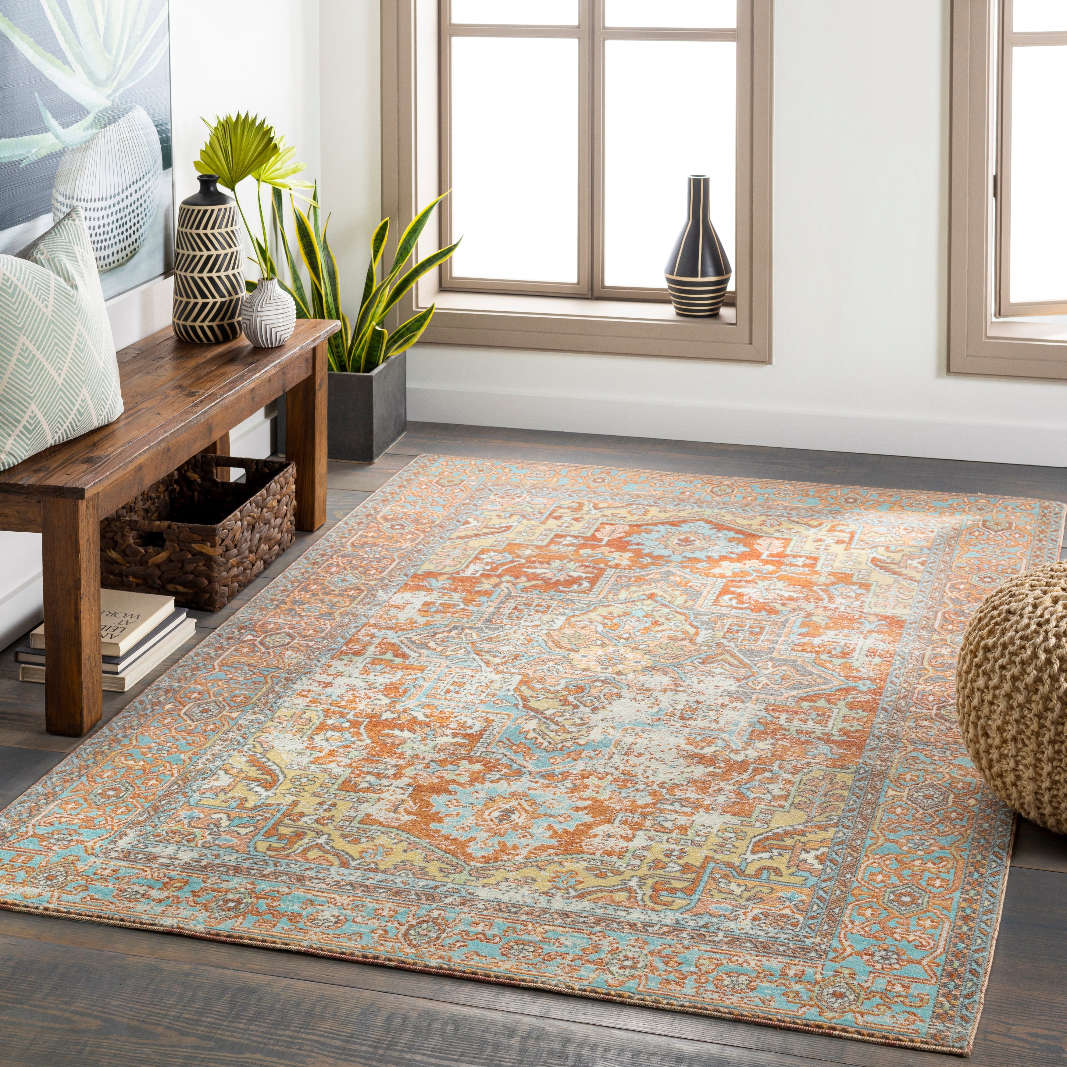 Dellie Indoor Outdoor Traditional Medallion Area Rug On Sale Overstock 31253449