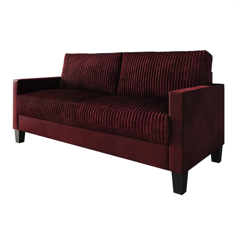 CraftPorch Corduroy Mid-Century Modern Velvet Upholstered Sofa