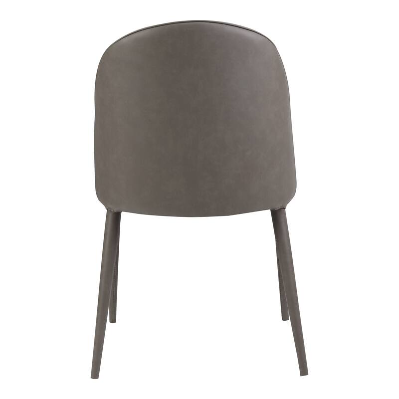 Aurelle Home Beau Modern Vegan Leather Parson Dining Chairs (Set of 2)