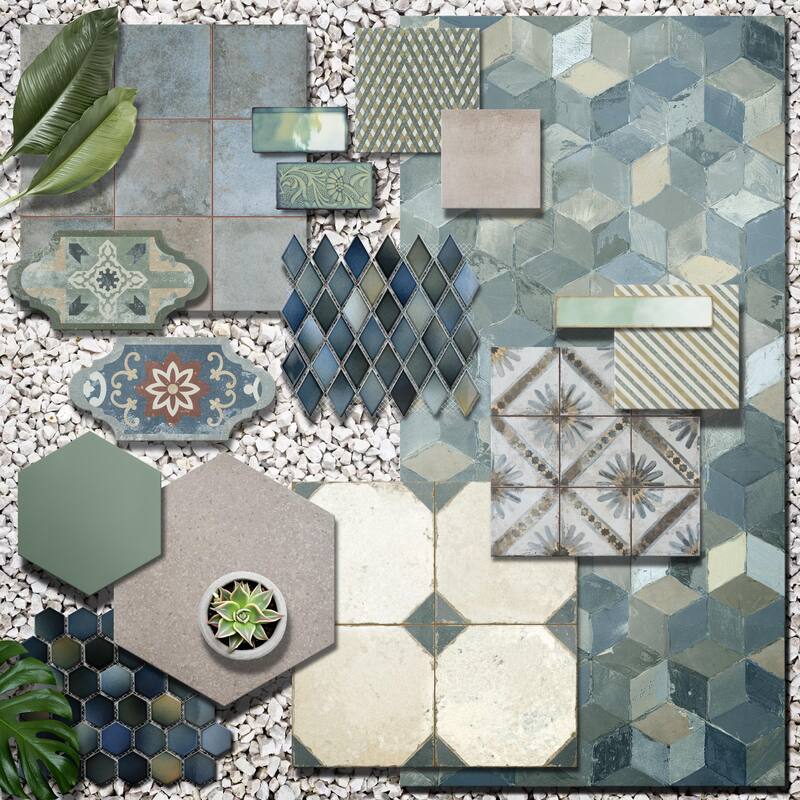 Merola Tile Pictura Faber Aquileia 23-1/2" x 47" Porcelain Floor and Wall Tile