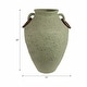 preview thumbnail 9 of 7, Sagebrook Home 28" Ethan Green Omix Floor Vase, Amphora, Abstract