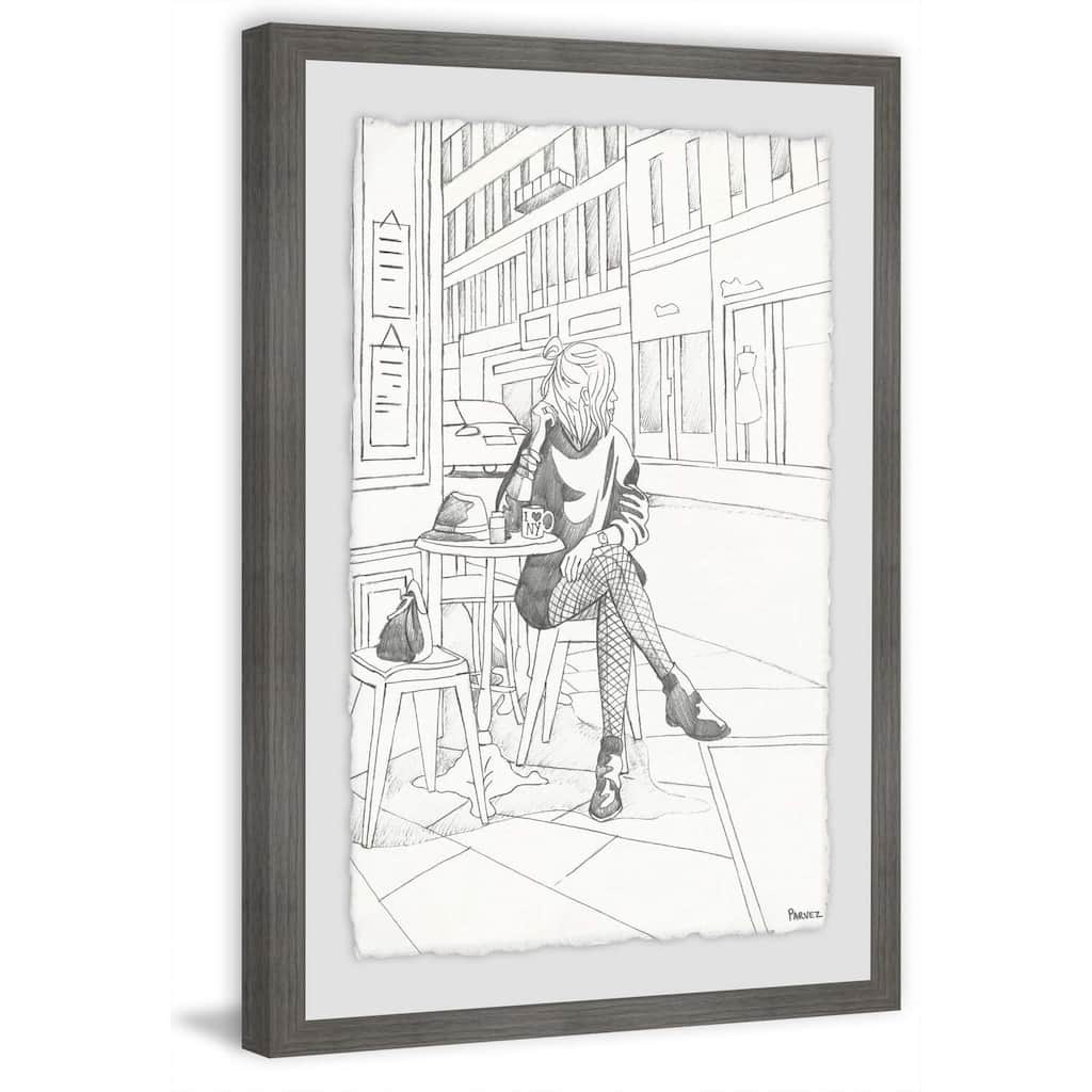 Coastal Charm Canvas Wall Art - 36" Coastal Home Decor, Ocean Painting, Modern Framed Print