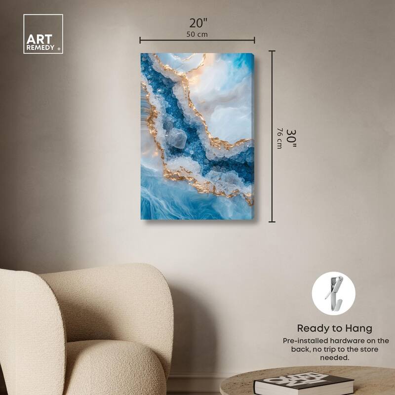 Molten Topaz I Canvas by Art Remedy, Gallery Wrapped