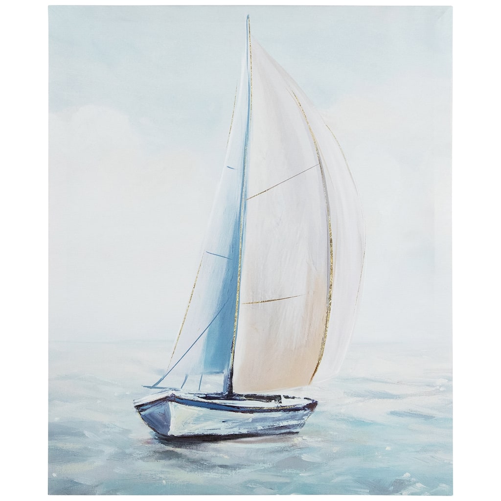 Watercolor Sailboat Canvas Wall Art - 19.5" x 15.75" - 19.5" x 15.75"