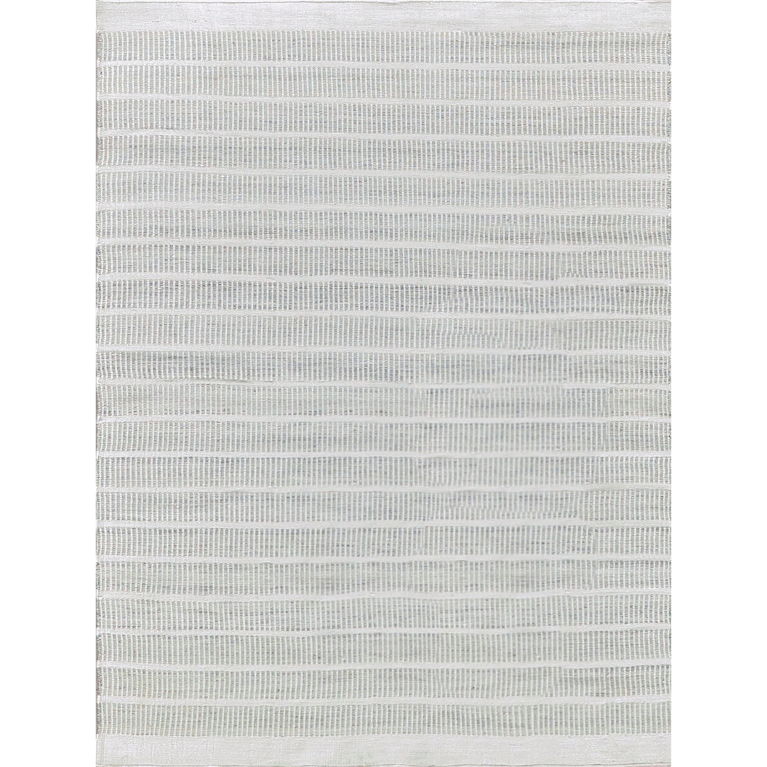 Boca Indoor/Outdoor Flatweave PET yarn Light Silver Area Rug.