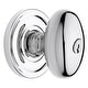 preview thumbnail 1 of 13, Baldwin Egg Style Single Cylinder Keyed Entry Door Knob Set with Egg Polished chrome