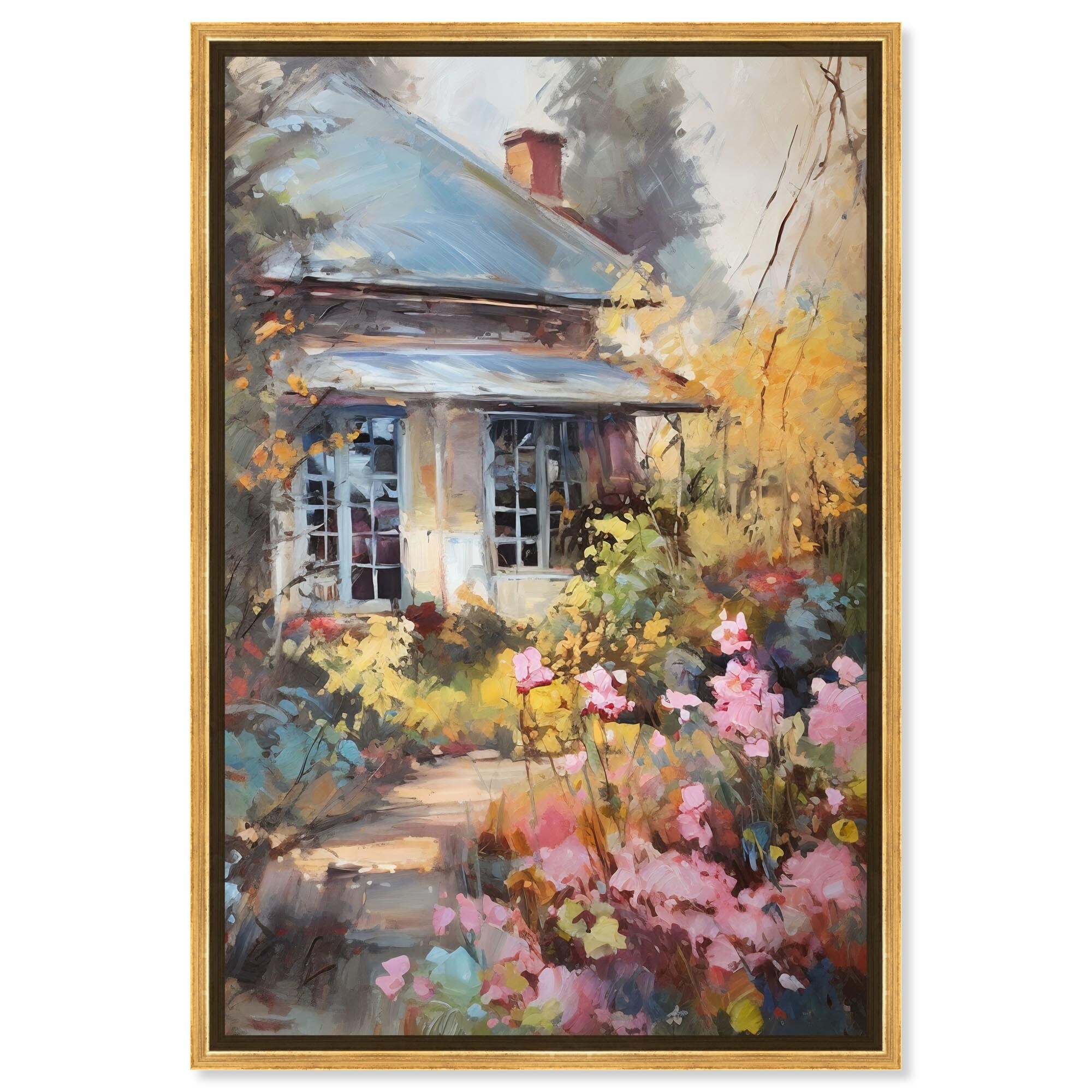 Winter Comes Canvas Delicate Farmhouse Wall Art by Art Remedy