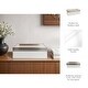 preview thumbnail 5 of 11, Sagebrook Home Acrylic & Stainless Steel Storage Box - White Brass 14.25" Decorative Organizer - 14.25" x 6" x 6.5"