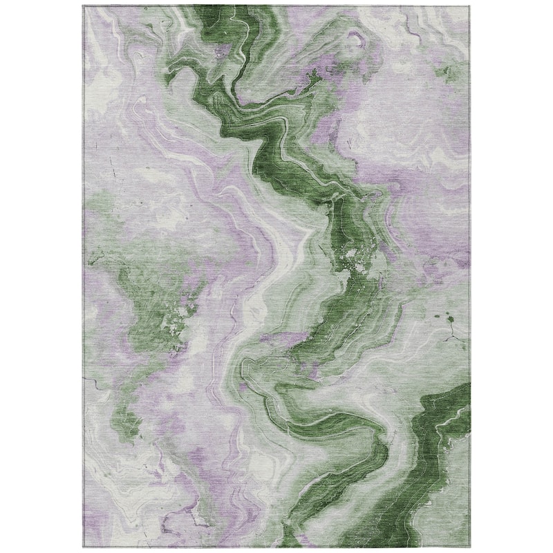 HomeRoots Abstract Transitional Rectangle Outdoor Rug