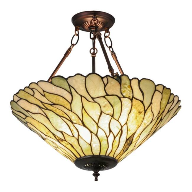 Meyda Tiffany 158688 Willow Jadestone 3 Light 20" Wide Pendant