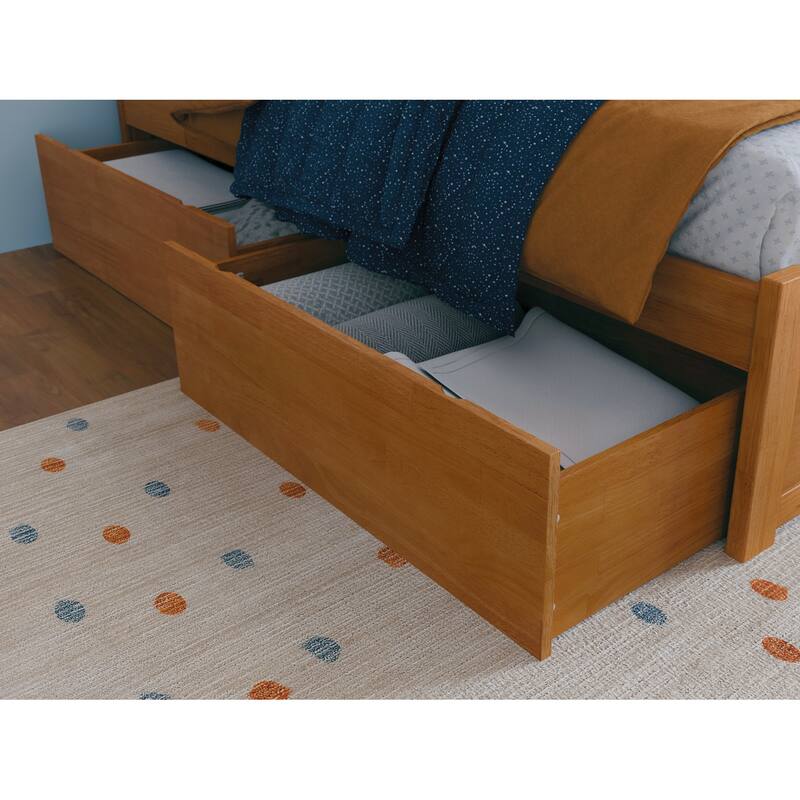 Portland Platform Bed with Footboard and Storage Drawers
