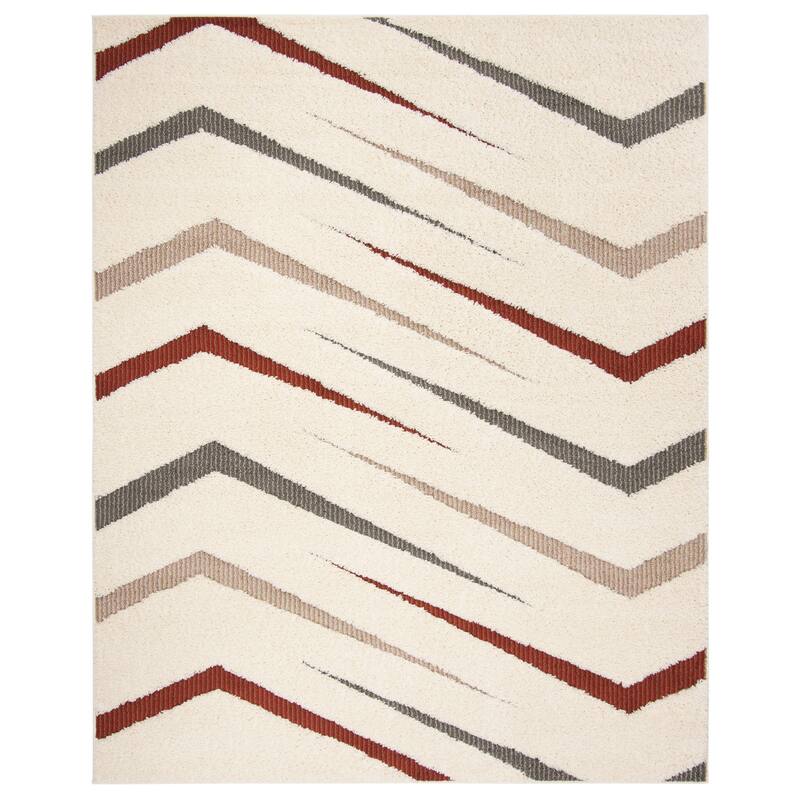 SAFAVIEH Santorini Shag Junie Abstract 1.2-inch Thick Rug