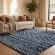 preview thumbnail 57 of 175, SAFAVIEH Arizona Shag Lotta Moroccan 1.2-inch Thick Rug 6' x 8' - Slate Blue/Ivory