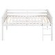preview thumbnail 13 of 13, White Twin Size Solid Pine Wood Loft Bed with Hanging Clothes Racks