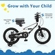 preview thumbnail 7 of 6, 16 Inch Magnesium Alloy Kids Bike with Adjustable Saddle and Height Handlebar - 45" x 21" x 25.5-28" (L x W x H)