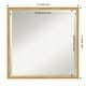 preview thumbnail 22 of 29, Beveled Wood Bathroom Wall Mirror - Svelte Polished Gold Frame Outer Size: 21 x 21 in
