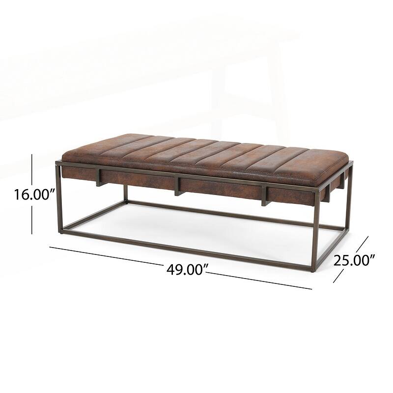Comfortable Upholstered Ottoman Bench for Versatile Home Use