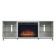 preview thumbnail 2 of 38, Brighton 60 In. Fireplace Storage Media Console Cabinet