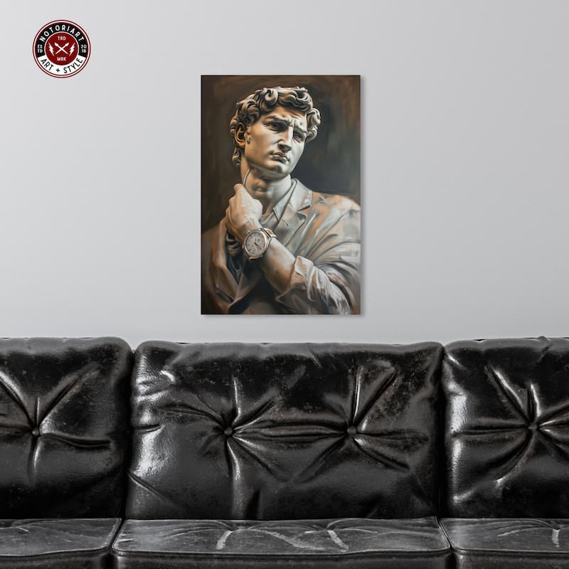Notoriart Classy Sculpture Gallery Wrapped Men Style 1 Piece Canvas Wall Art