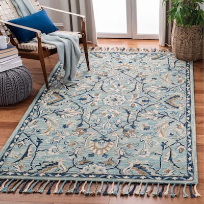 SAFAVIEH Handmade Blossom Souheila Modern Floral Wool Rug