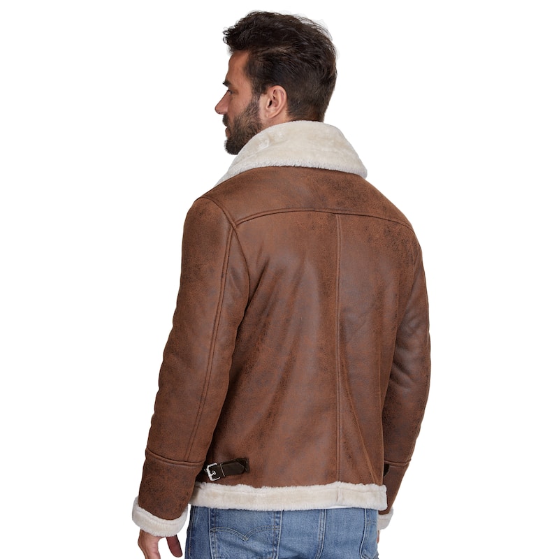 Braveman Faux Shearling Bomber Jacket